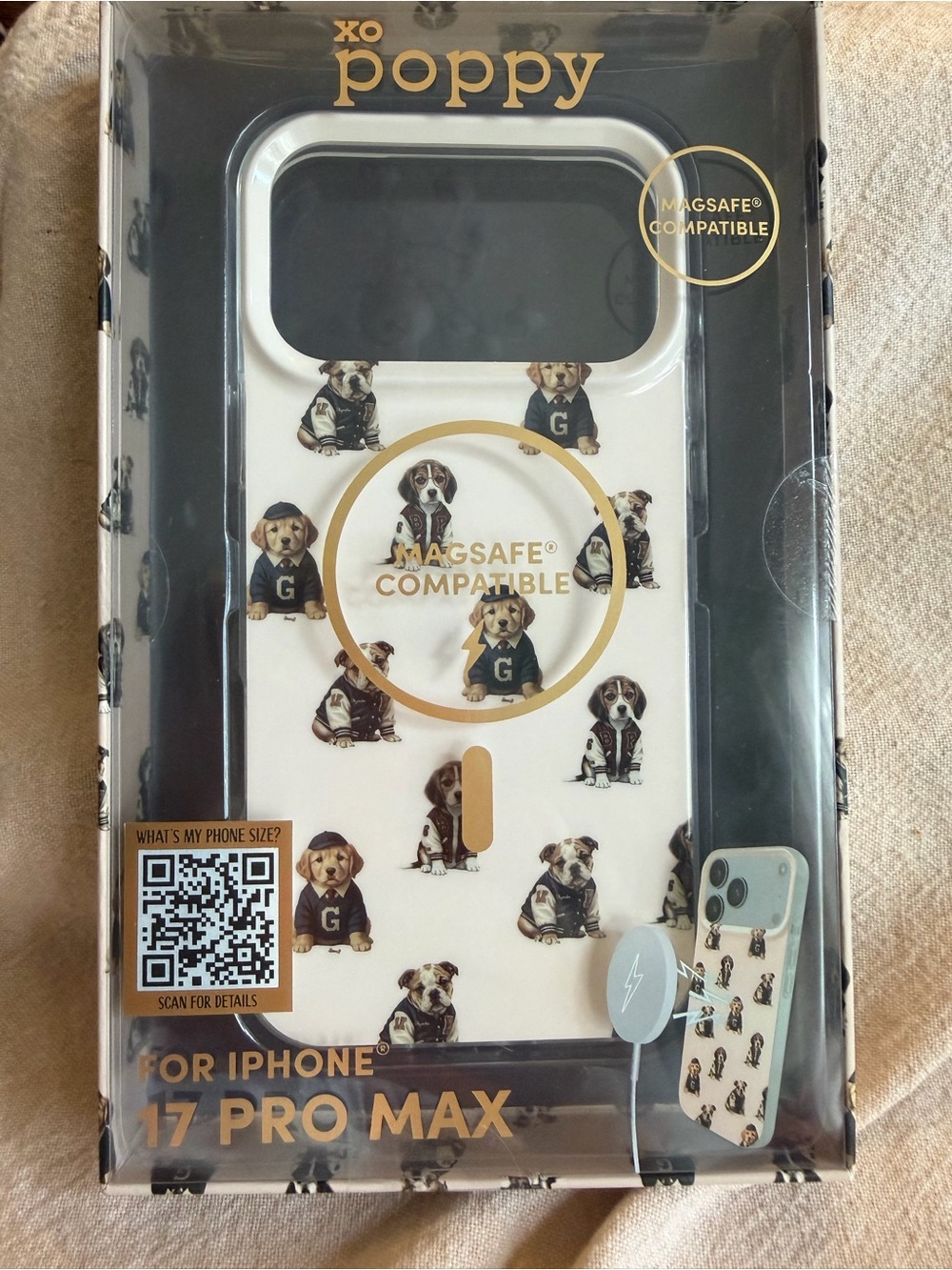 NWT ~ XO Poppy ~MagSafe Compatible Case for iPhone 17 Pro Max